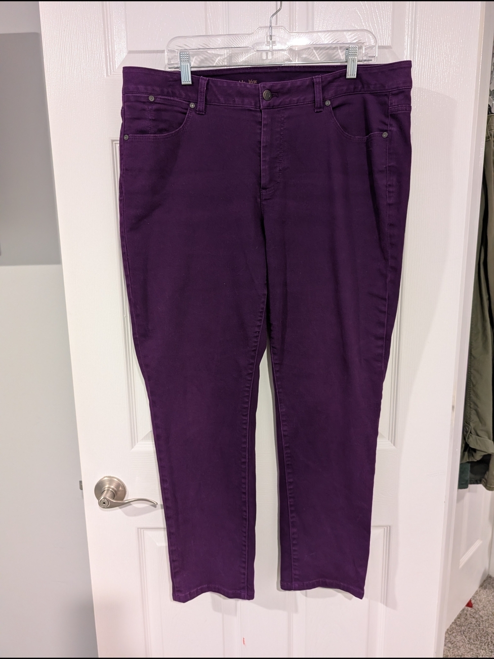 Talbots Purple Heritage Slim Ankle Jeans in Size 16W (Woman)